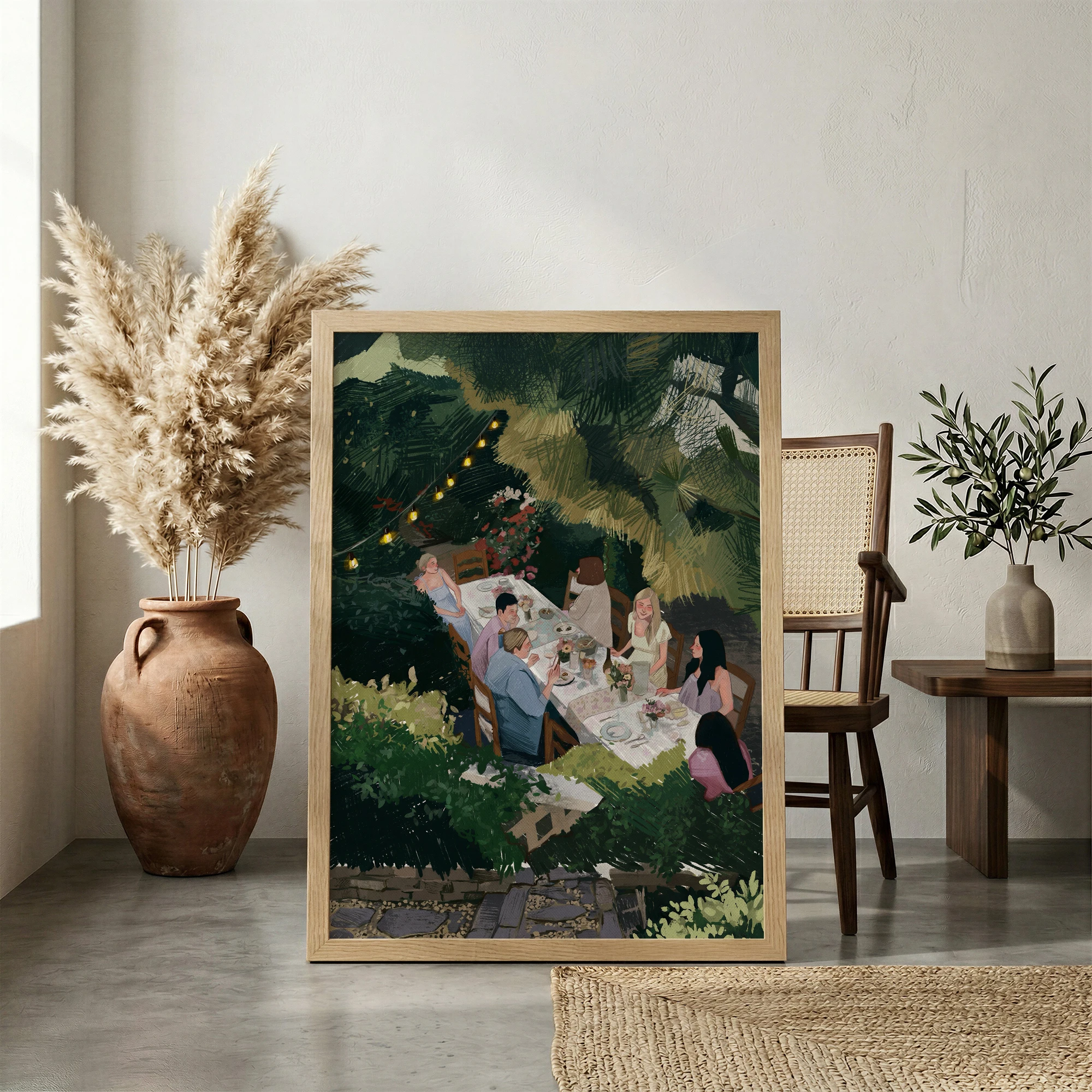 Garden Soiree_Featured Image 1 Garden Soiree - Abstract Art Canvas Print - Image 1