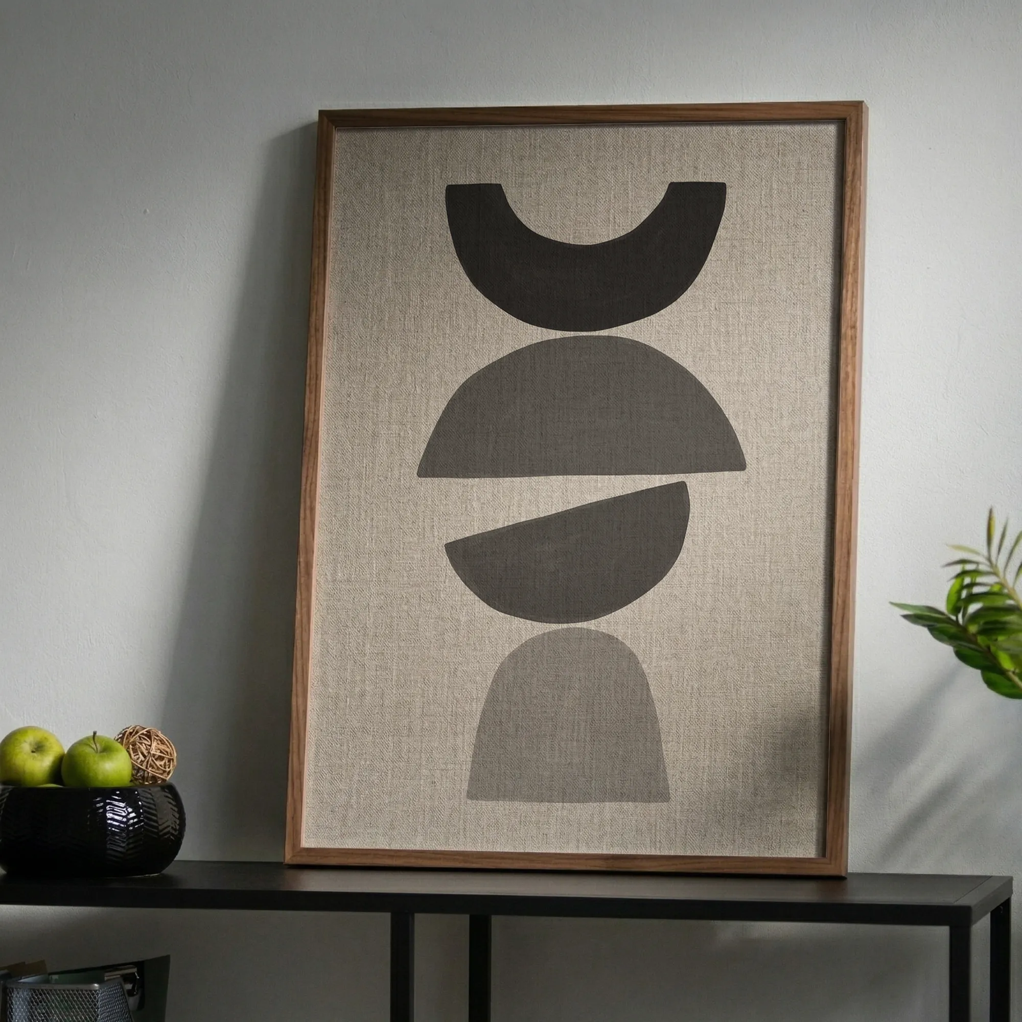 Geometric Neutral Shapes Scandinavian Minimal Wall Art_Featured Image 1 Geometric Neutral Shapes Scandinavian Minimal Wall Art - Image 1