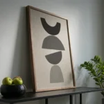 Geometric Neutral Shapes Scandinavian Minimal Wall Art - Image 2