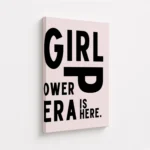 Girl Over Era Bold Typography Canvas Print - Image 4