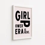 Girl Over Era Bold Typography Canvas Print - Image 6