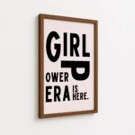 Girl Over Era Bold Typography Canvas Print - Image 7