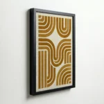 Golden Geometric Pattern Modern Luxe Wall Decor - Image 5