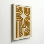 Golden Geometric Pattern Modern Luxe Wall Decor - Image 6