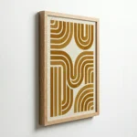 Golden Geometric Pattern Modern Luxe Wall Decor - Image 7
