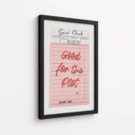 Good For The Plot Check Quote Canvas Print - Image 5