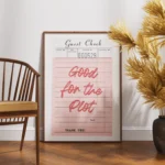Good For The Plot Check Quote Canvas Print