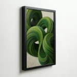 Green Flow Abstract Organic Modern Luxury Wall Art - Image 5