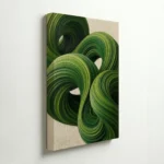 Green Flow Abstract Organic Modern Luxury Wall Art - Image 4