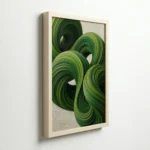 Green Flow Abstract Organic Modern Luxury Wall Art - Image 6