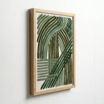Green Organic Lines Abstract Modern Botanical Wall Art - Image 7
