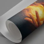 Hand Holding Fire Abstract Energy Canvas Wall Art for Passion and Drive - Image 3