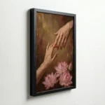 Hands Connection Lotus Emotional Spiritual Canvas Wall Art for Healing Spaces - Image 5