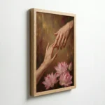 Hands Connection Lotus Emotional Spiritual Canvas Wall Art for Healing Spaces - Image 7