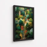 Hidden Hamlet - Abstract Art Canvas Print - Image 5
