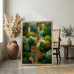 Hidden Hamlet - Abstract Art Canvas Print