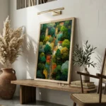 Hidden Hamlet - Abstract Art Canvas Print - Image 2