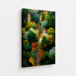 Hidden Hamlet - Abstract Art Canvas Print - Image 4