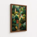 Hidden Hamlet - Abstract Art Canvas Print - Image 7