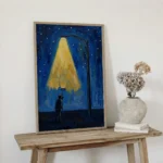 Hopeful Light Path Night Vastu Canvas Painting for New Beginnings - Image 2