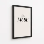 I Am My Own Muse Quote Canvas Print - Image 5