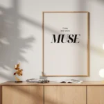 I Am My Own Muse Quote Canvas Print