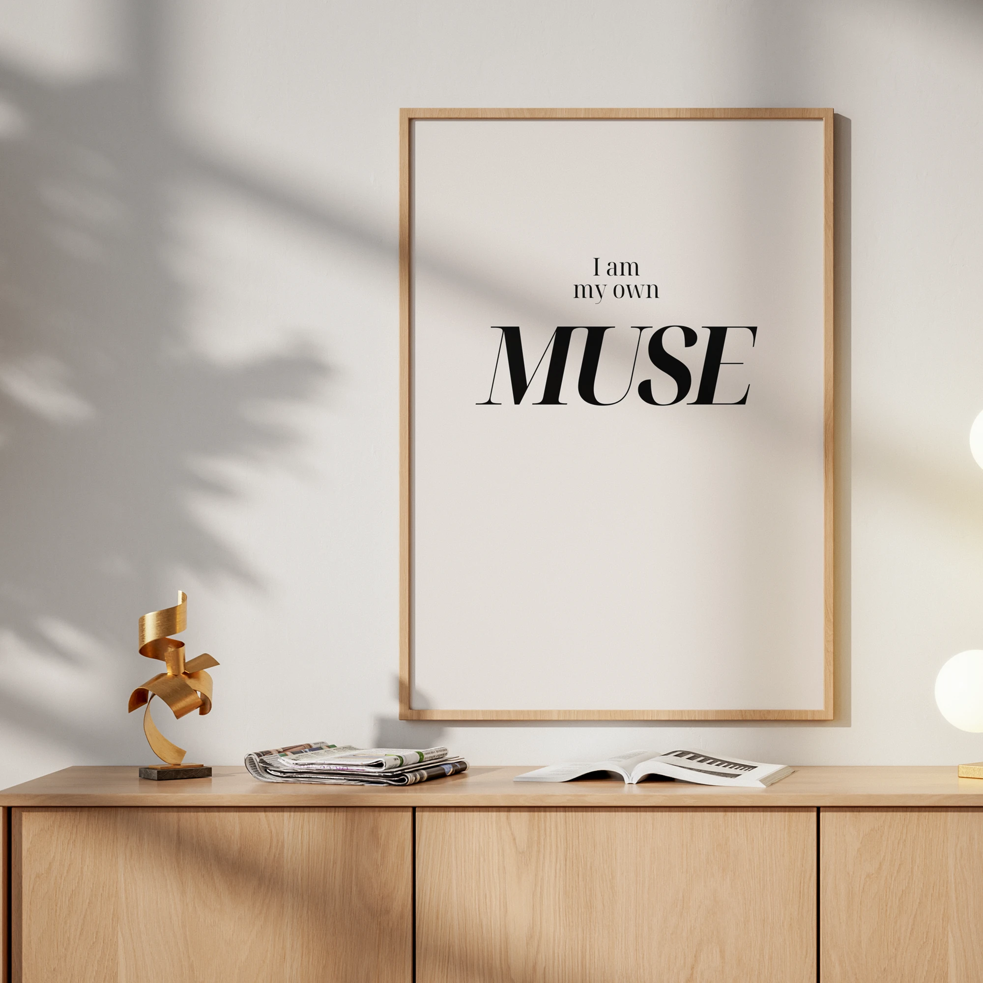 I Am My Own Muse Quote_Featured Image 1 I Am My Own Muse Quote Canvas Print - Image 1