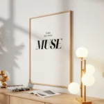 I Am My Own Muse Quote Canvas Print - Image 2