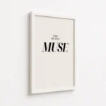 I Am My Own Muse Quote Canvas Print - Image 6
