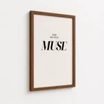I Am My Own Muse Quote Canvas Print - Image 7