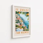 Italian Coastal Lemon Terrace Travel Canvas Print - Image 6