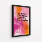 Just Because Taking Time Quote Canvas Print - Image 5