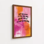 Just Because Taking Time Quote Canvas Print - Image 7