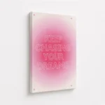 Keep Chasing Your Dreams Neon Canvas Print - Image 4