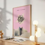 Keep It Simple Pink Suit Collage Canvas Print - Image 2