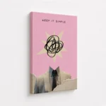 Keep It Simple Pink Suit Collage Canvas Print - Image 4