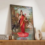 Goddess Lakshmi – 1894 | Raja Ravi Varma - Image 2