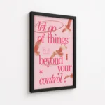 Let Go Beyond Your Control Quote Canvas Print - Image 5
