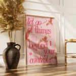 Let Go Beyond Your Control Quote Canvas Print - Image 2