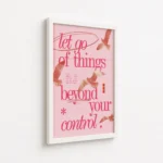 Let Go Beyond Your Control Quote Canvas Print - Image 6