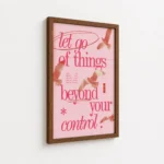 Let Go Beyond Your Control Quote Canvas Print - Image 7