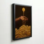 Liquid Gold Flow Luxury Modern Abstract Canvas Wall Art for Designer Homes - Image 5