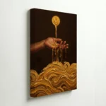 Liquid Gold Flow Luxury Modern Abstract Canvas Wall Art for Designer Homes - Image 4