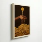 Liquid Gold Flow Luxury Modern Abstract Canvas Wall Art for Designer Homes - Image 6