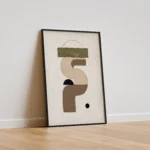Minimal Abstract Form – Modern Neutral Canvas Print - Image 2
