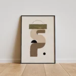 Minimal Abstract Form – Modern Neutral Canvas Print
