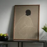 Minimal Line Figure Neutral Aesthetic Modern Wall Decor