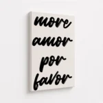 More Amor Por Favor Typography Canvas Print - Image 4
