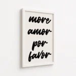 More Amor Por Favor Typography Canvas Print - Image 6