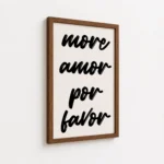More Amor Por Favor Typography Canvas Print - Image 7
